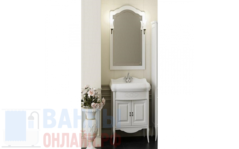 Мебель для ванной Opadiris Лоренцо 60 белая матовая